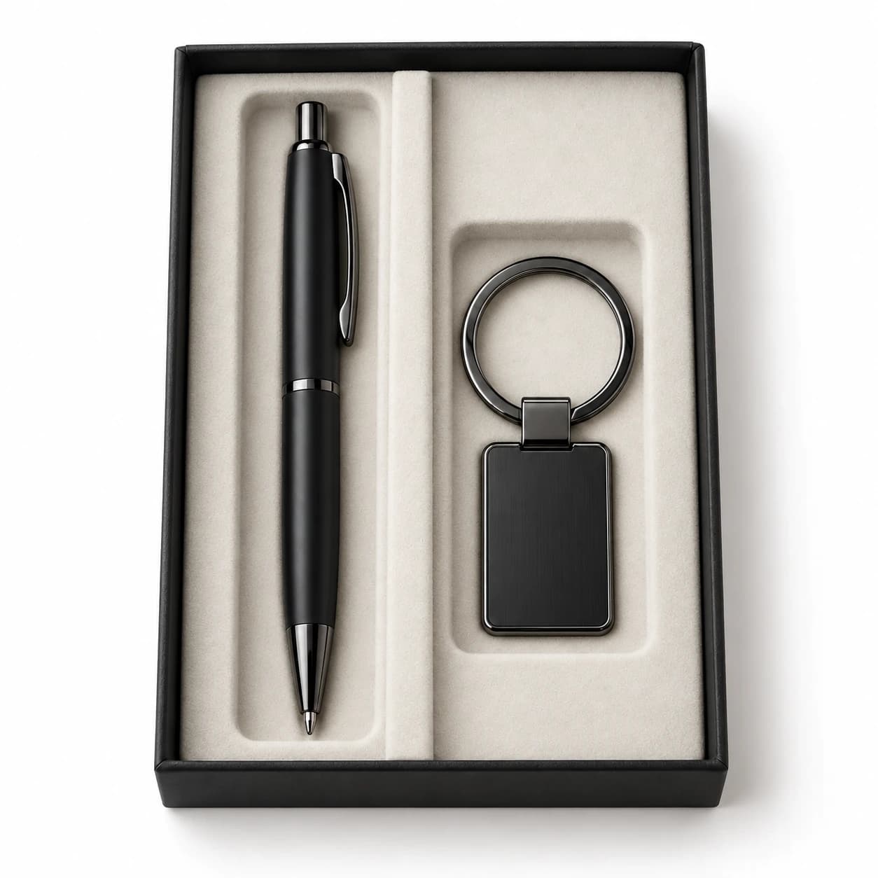 Pen and metal keyring pack