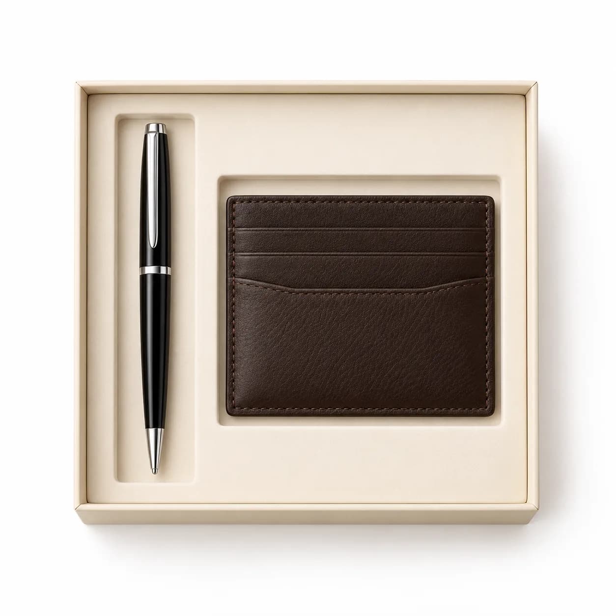 Pen and card holder duo