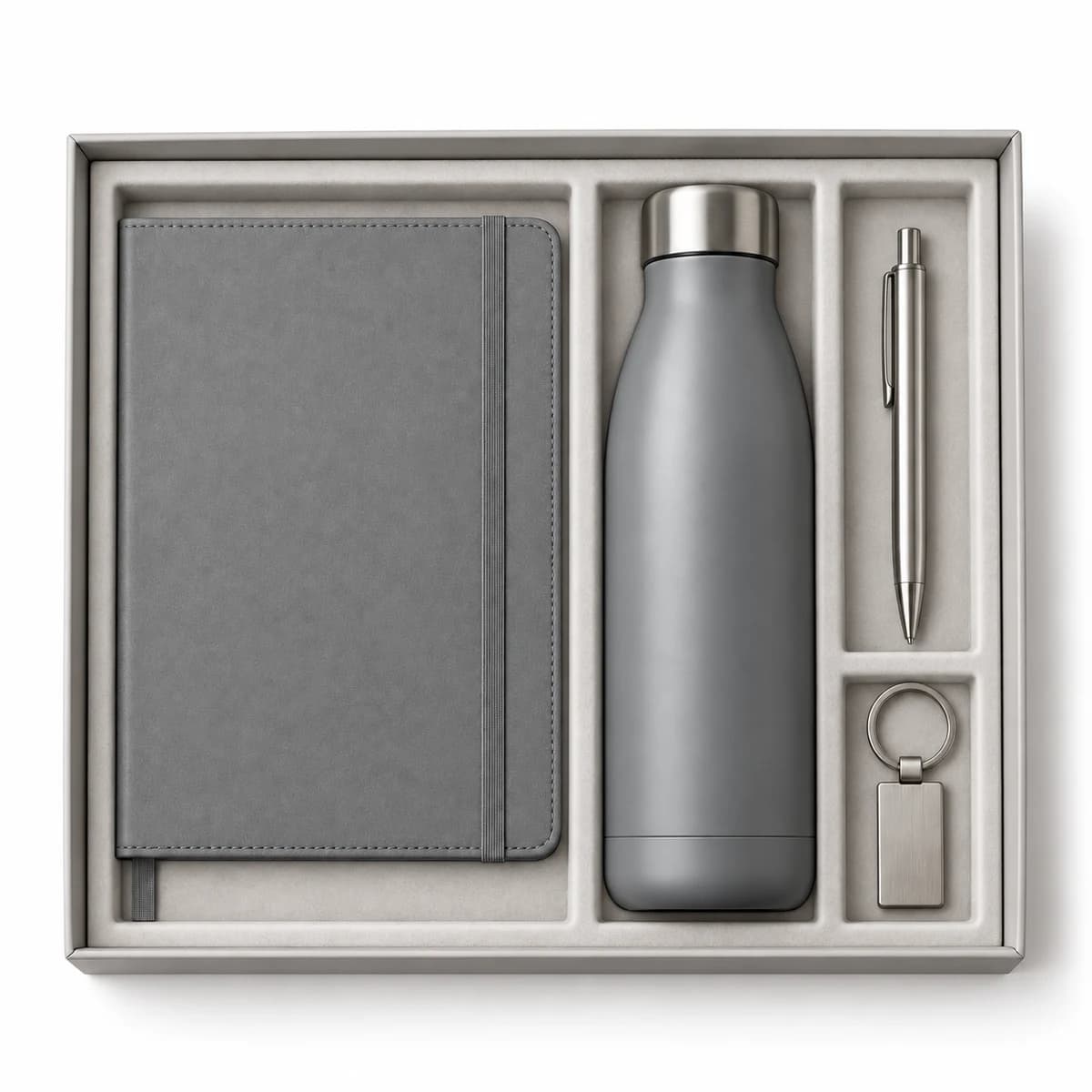 Grey four-piece welcome pack