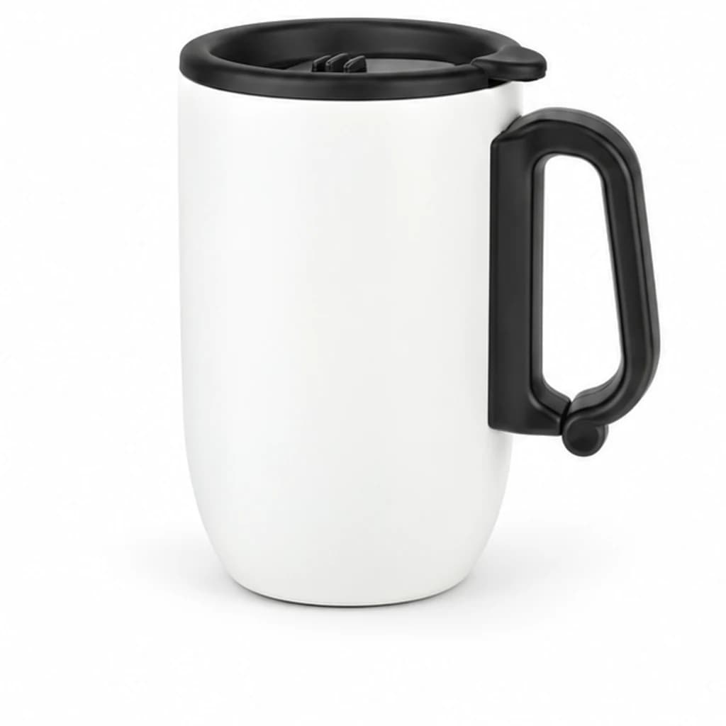 White Business handled mug, image 3