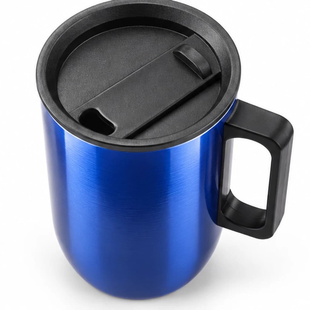 Blue corporate mug, image 4