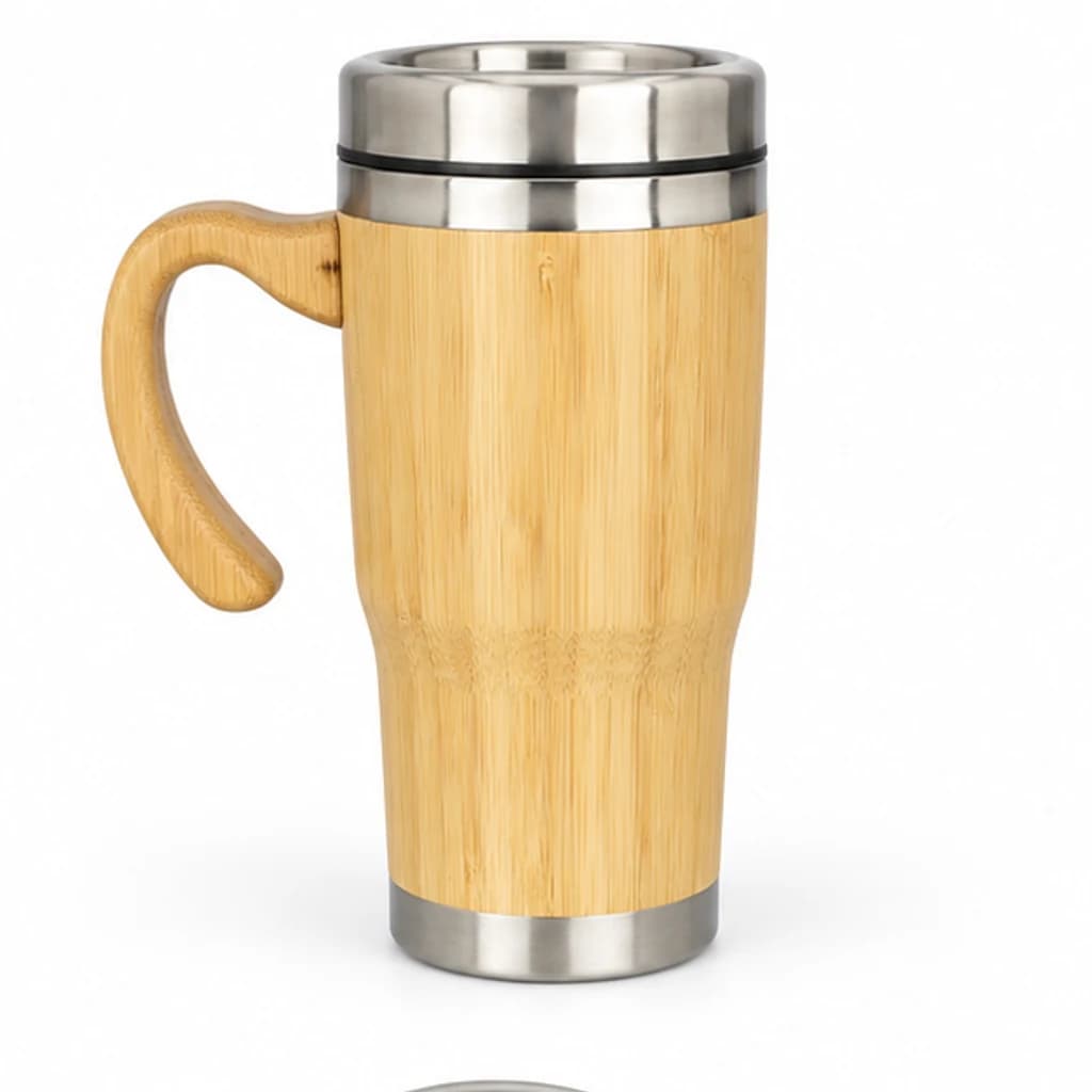 Eco bamboo handled mug, image 2