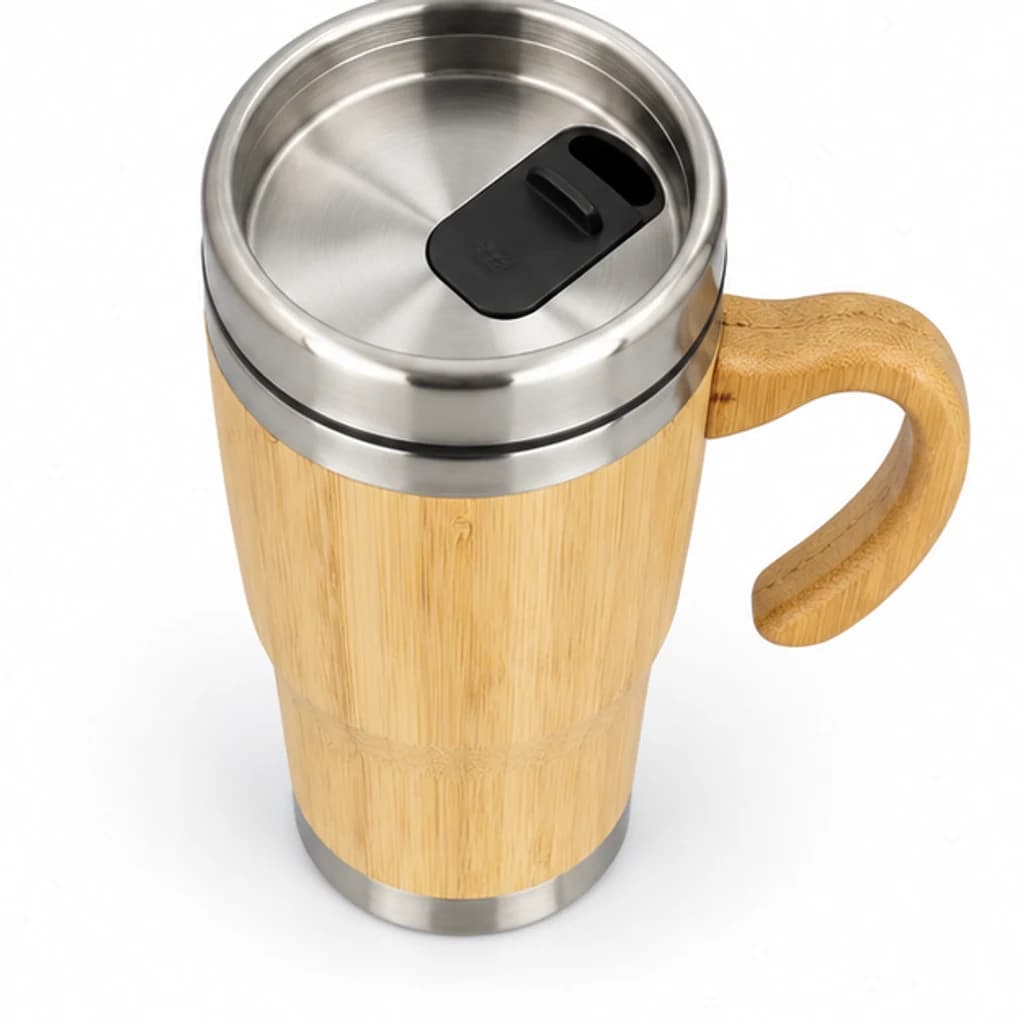 Eco bamboo handled mug, image 4