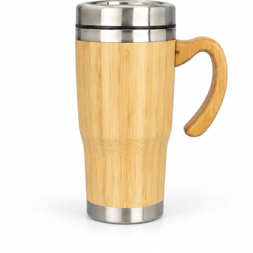 Eco bamboo handled mug, image 3