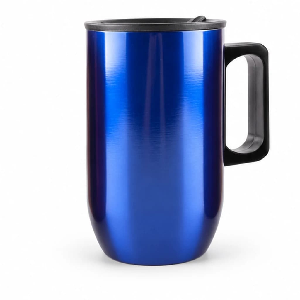 Blue corporate mug