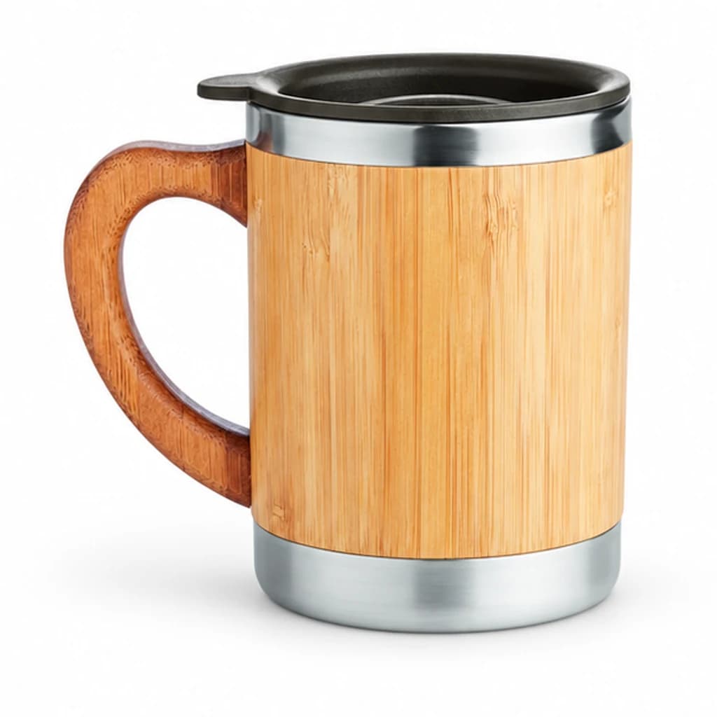 Bamboo handled mug