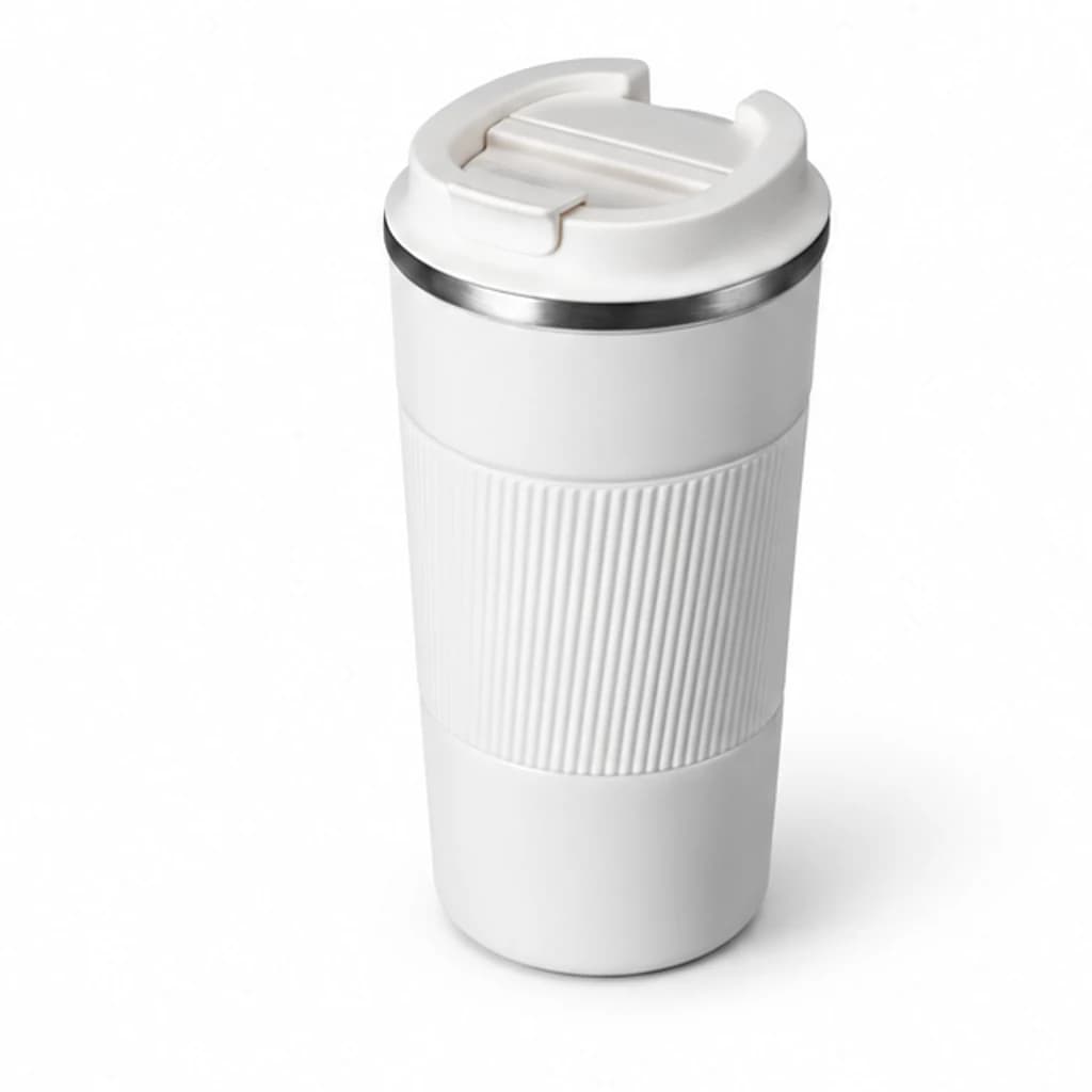 White lidded tumbler 510 ml
